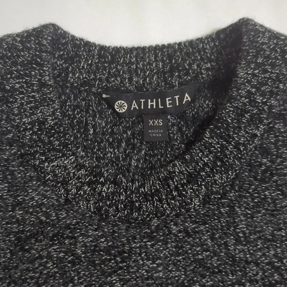 Athleta Perspective Wool Cashmere Crew, Color Gray Size XXS - Picture 13 of 14